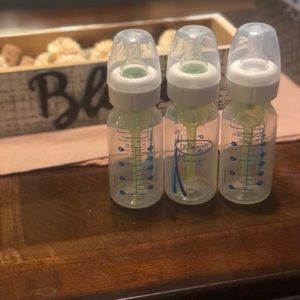 3 Dr Brown anti colic baby bottles